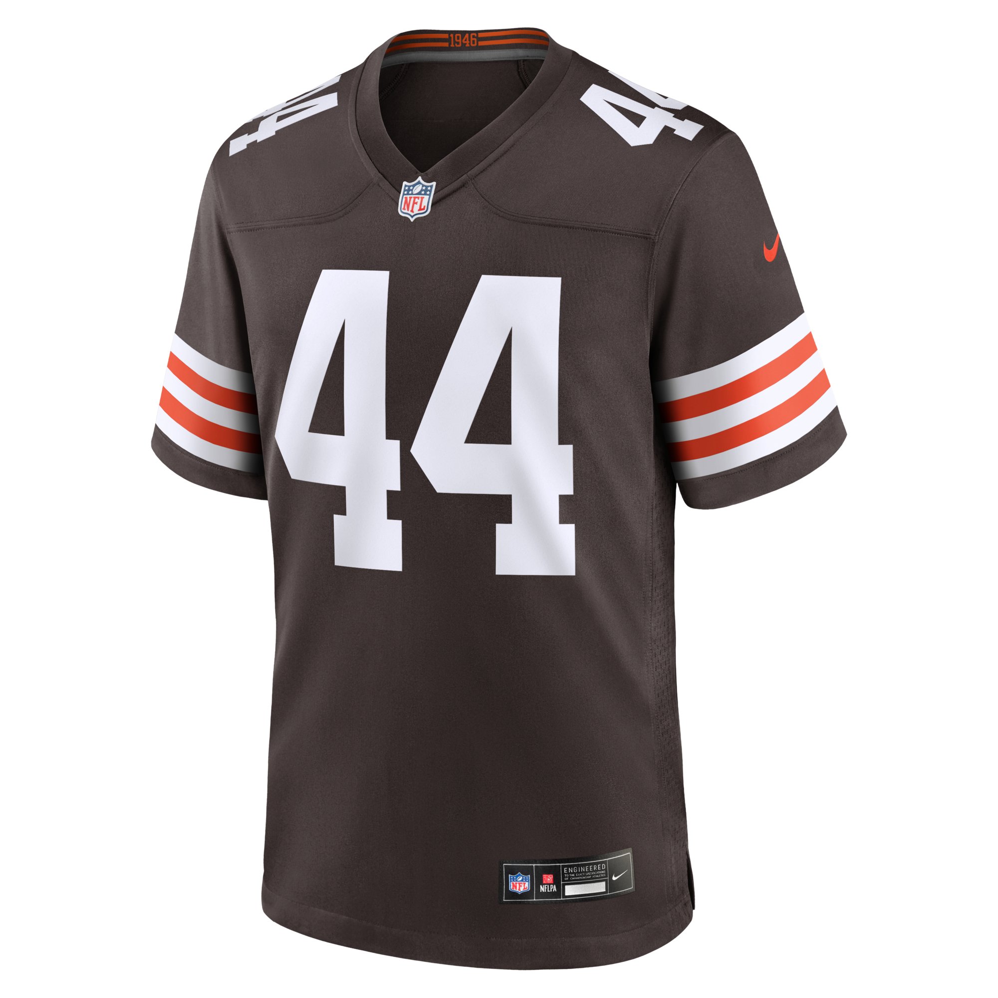 Cleveland Browns Leroy Kelly Nike Brown Game Retired Player Jersey