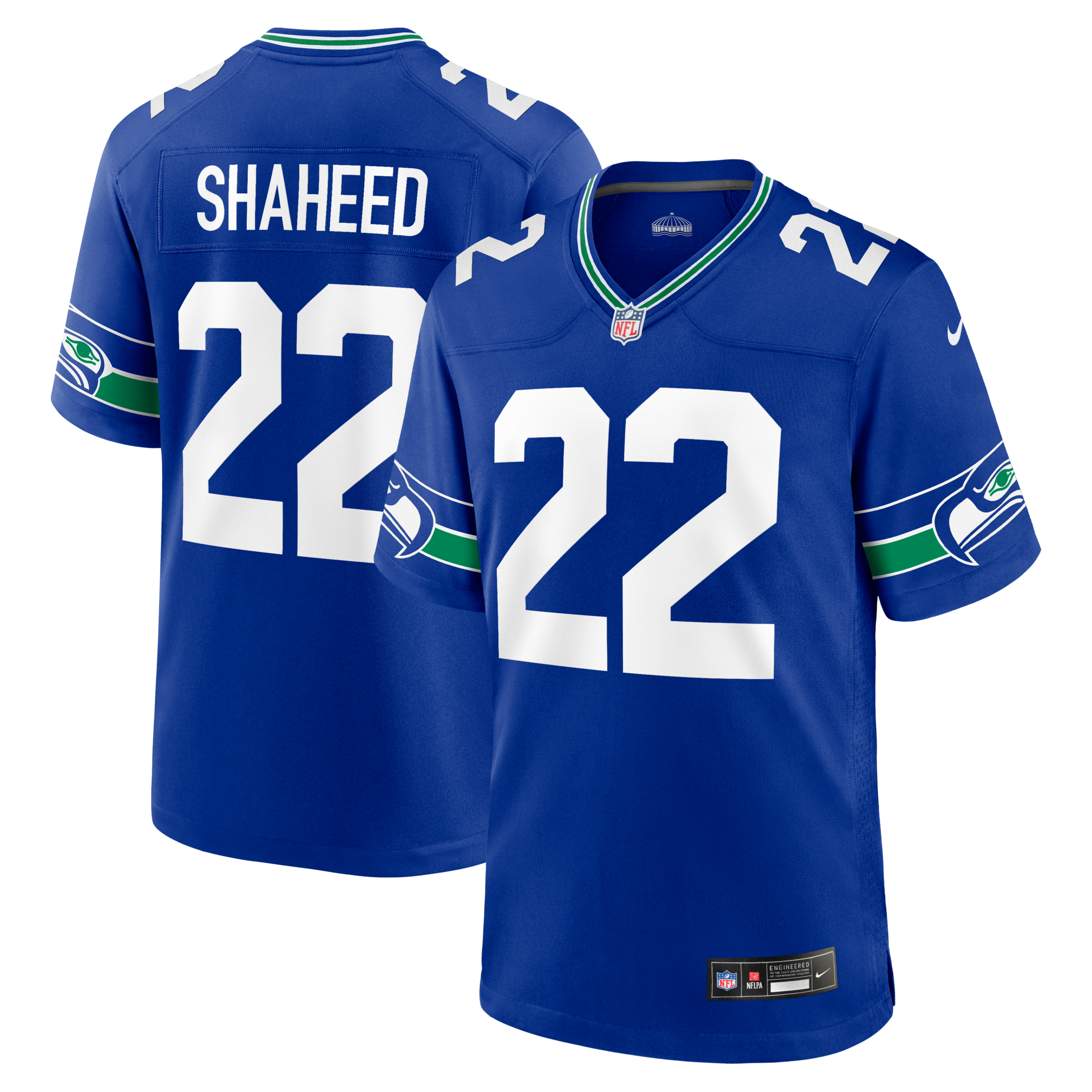 Seattle Seahawks Rashid Shaheed Nike Royal Alternate Game Jersey