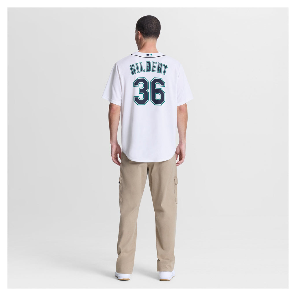 Seattle Mariners Logan Gilbert Nike White Home Replica Jersey