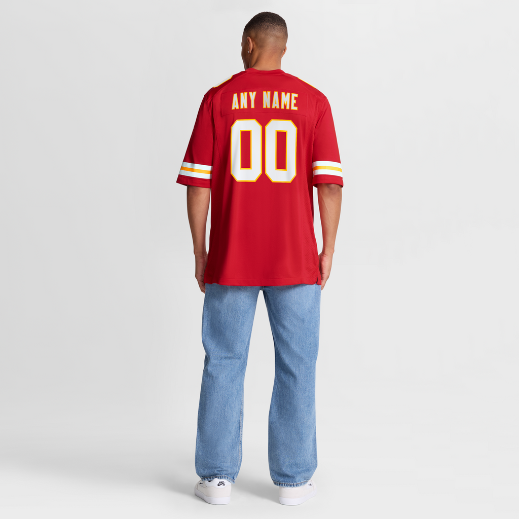Kansas City Chiefs Nike Red Custom Game Jersey