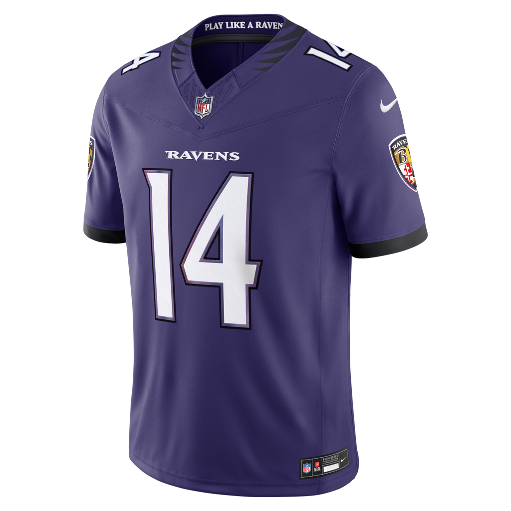 Baltimore Ravens Kyle Hamilton Nike Purple Team Vapor F.U.S.E. Stitched Limited Jersey