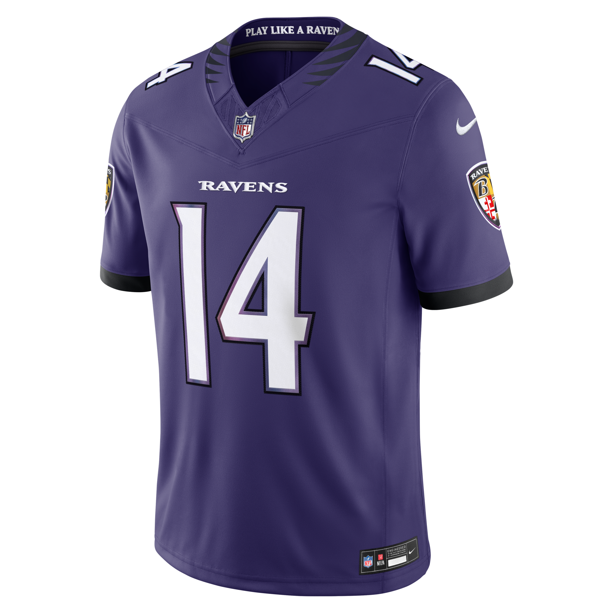 Baltimore Ravens Kyle Hamilton Nike Purple Team Vapor F.U.S.E. Stitched Limited Jersey
