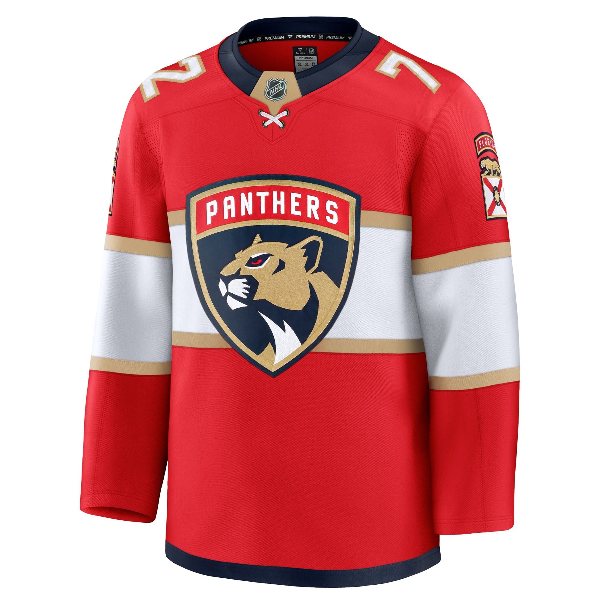 Florida Panthers Sergei Bobrovsky Fanatics Red Premium Jersey
