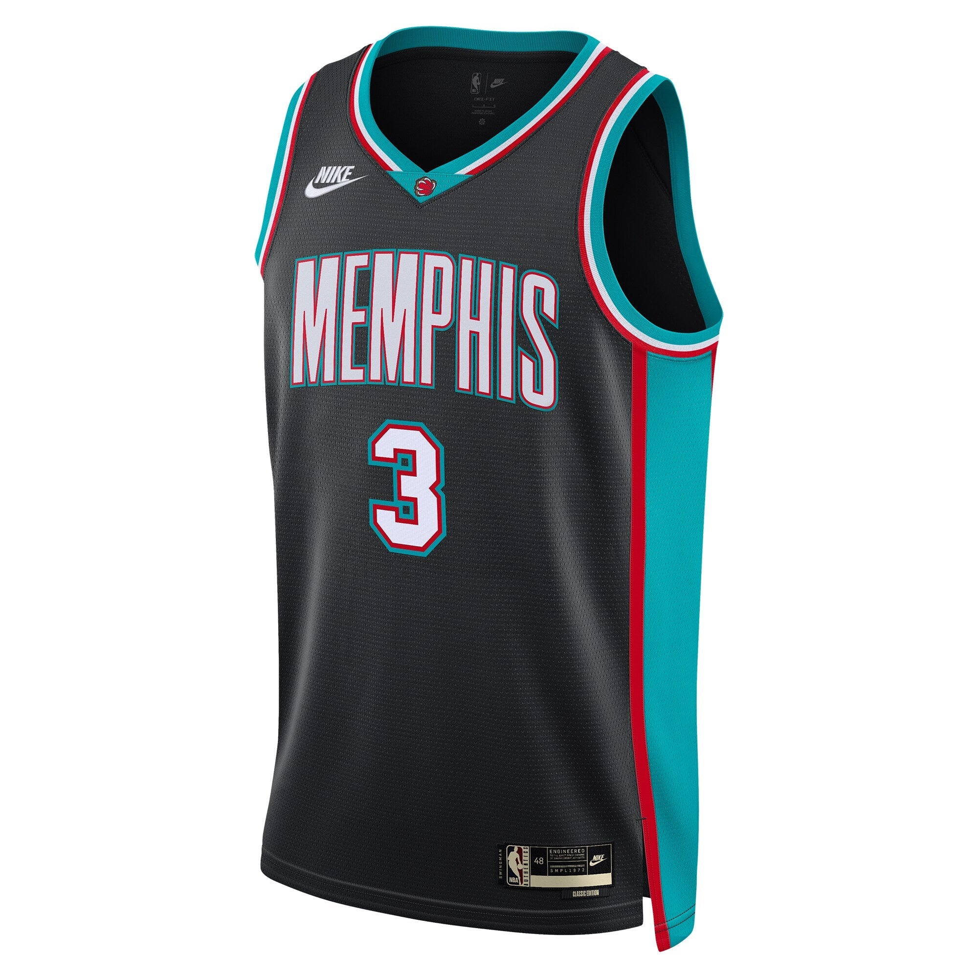 Memphis Grizzlies Nike Classic Edition Jersey - Black - Kentavious Caldwell-Pope
