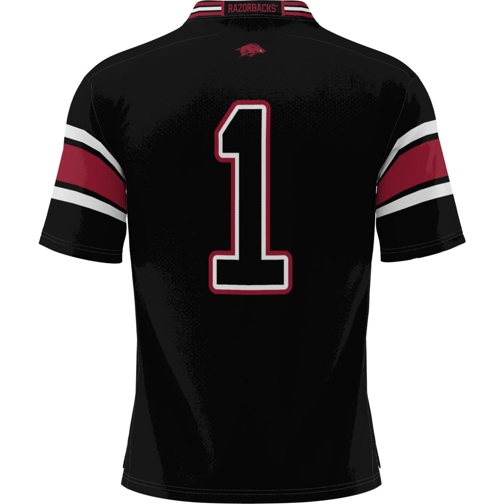 GameDay Greats #1 Black Arkansas Razorbacks Football Jersey