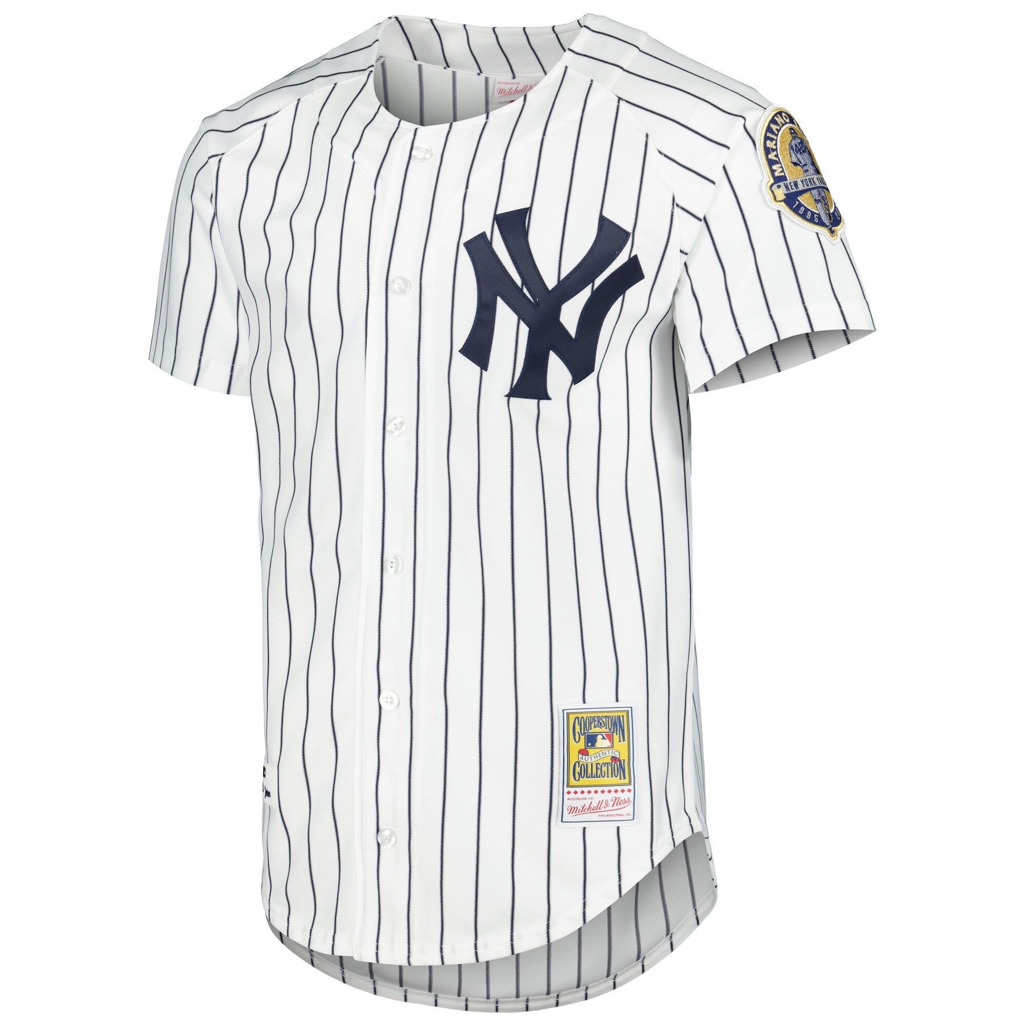 New York Yankees Derek Jeter Mitchell & Ness White Cooperstown Collection Authentic Jersey