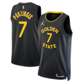 Golden State Warriors Jordan Brand 2024/25 Statement Edition Swingman Jersey - Black - Kristaps Porzi??is