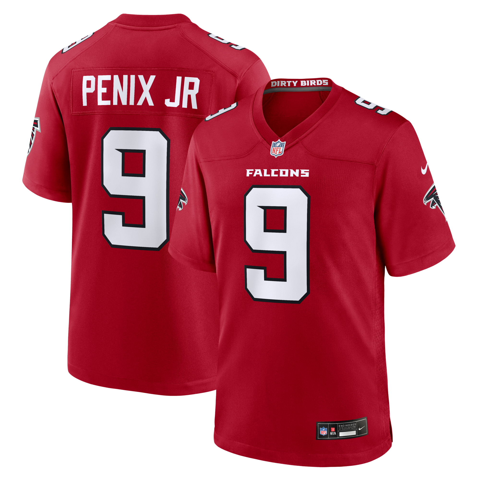 Atlanta Falcons Michael Penix Jr. Nike Red Game Jersey