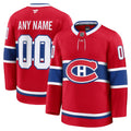 Montreal Canadiens Fanatics Red Home Premium Custom Jersey