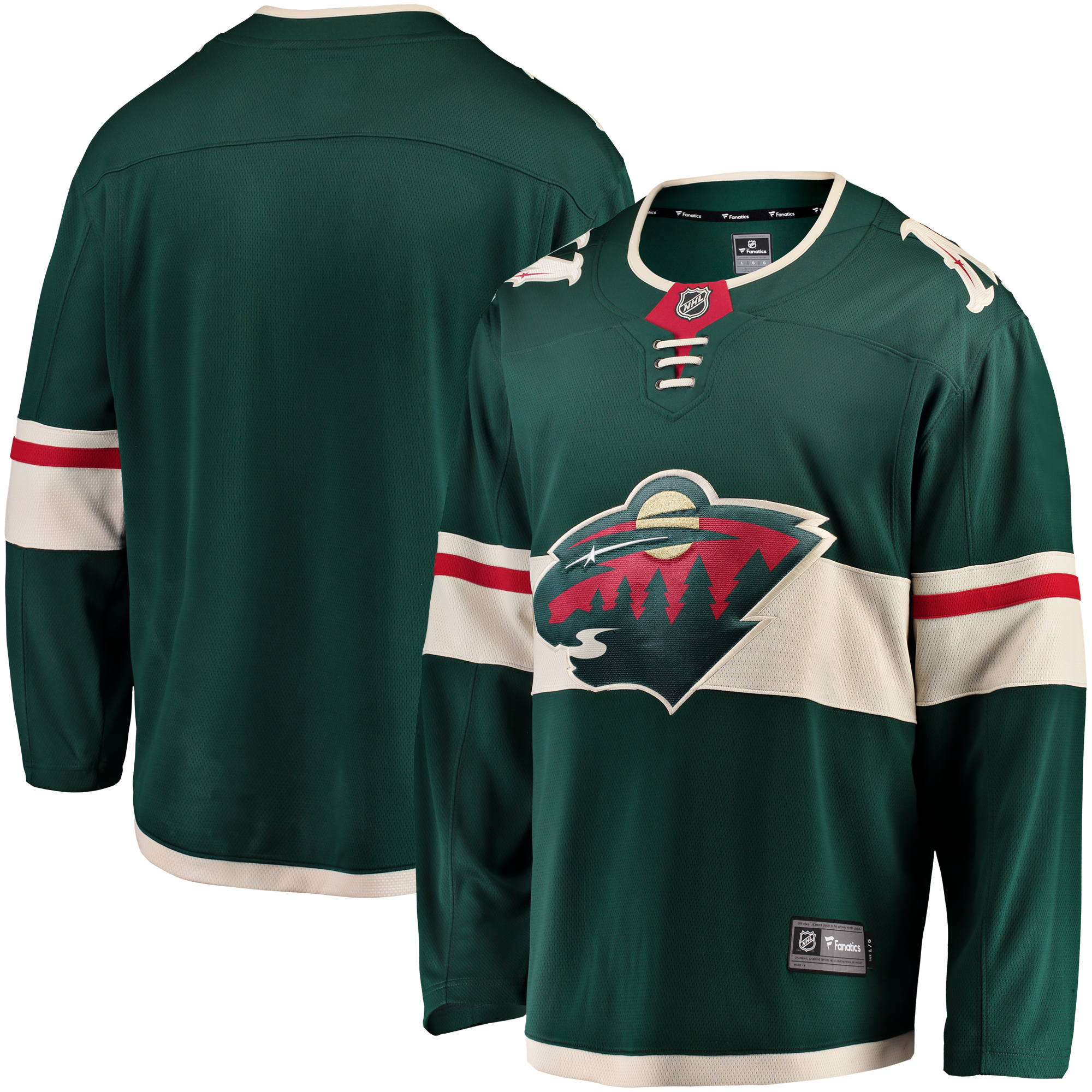 Minnesota Wild Fanatics Green Home Breakaway Jersey