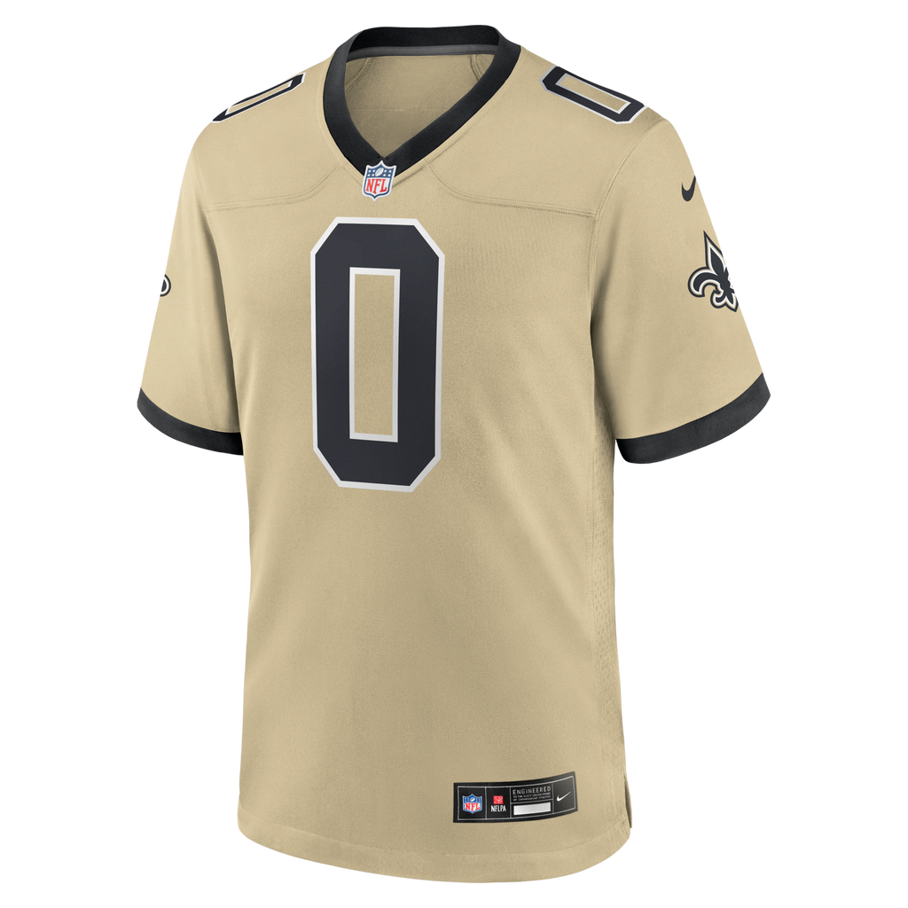 New Orleans Saints Jordyn Tyson Nike Gold 2026 NFL Draft First Round Pick No. 8 Alternate Game Jersey