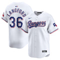 Texas Rangers Wyatt Langford Nike White Home Limited Player Jersey