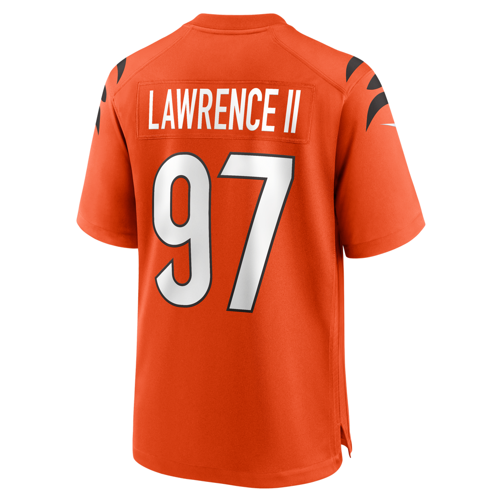 Cincinnati Bengals Dexter Lawrence II Nike Orange Game Jersey