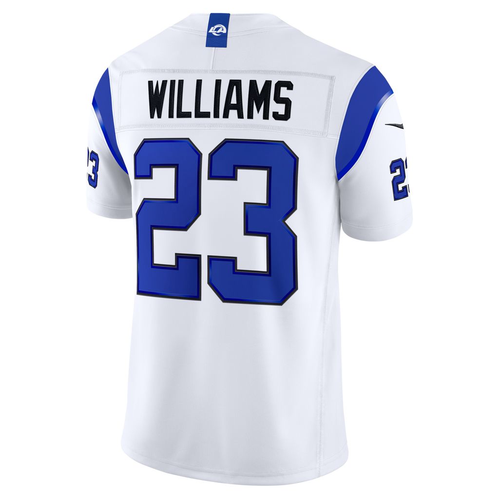 Los Angeles Rams Kyren Williams Nike Fearsome White Vapor F.U.S.E. Stitched Limited Jersey