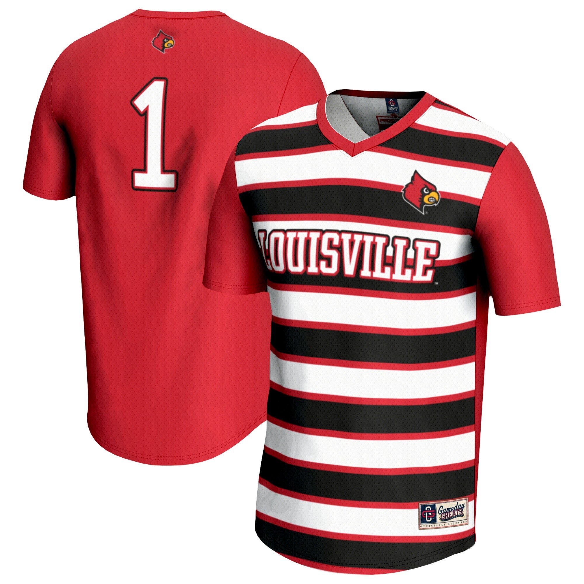 GameDay Greats #1 Red Louisville Cardinals Lightweight Soccer Fashion Jersey