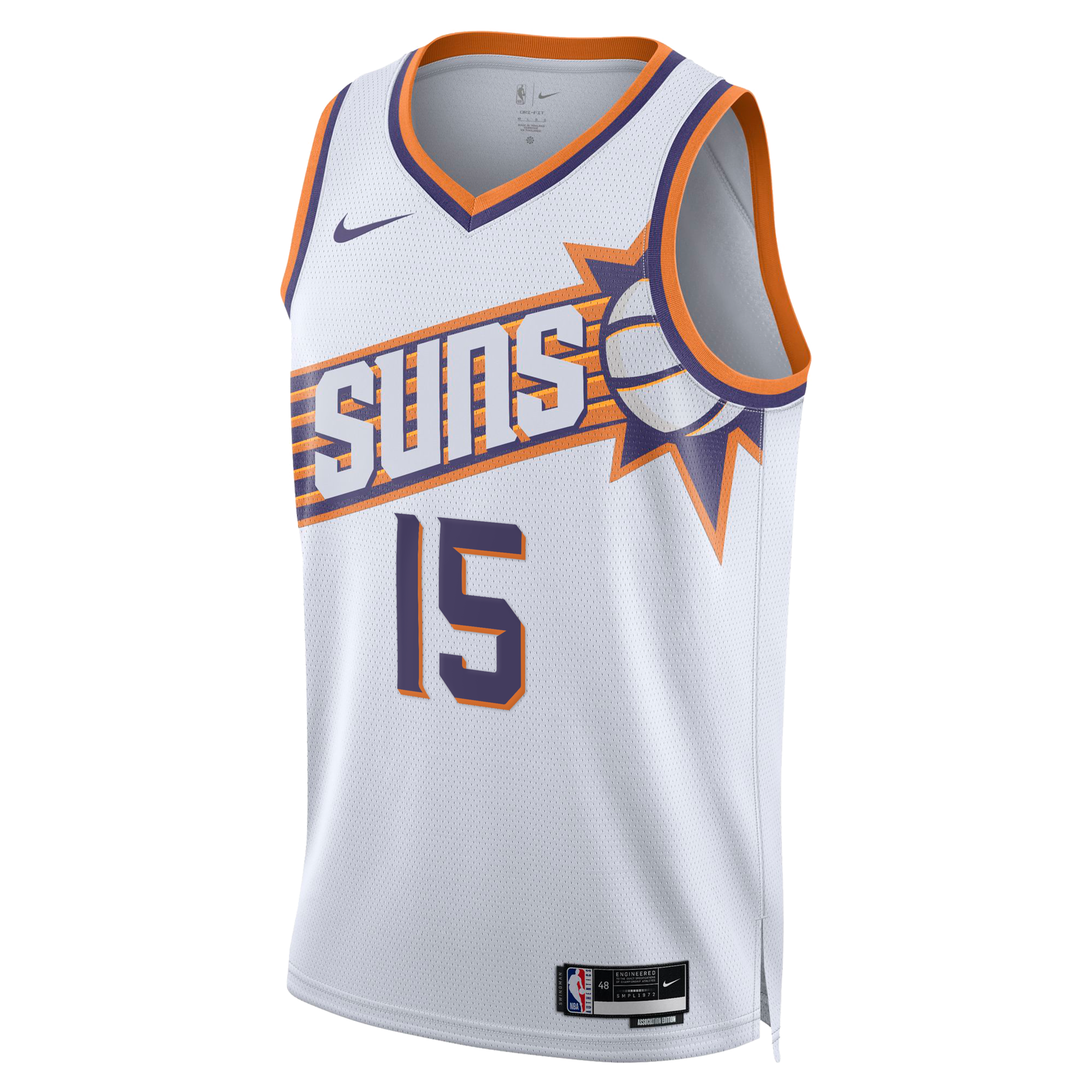 Phoenix Suns Nike Association Edition Swingman Jersey - White - Devin Booker