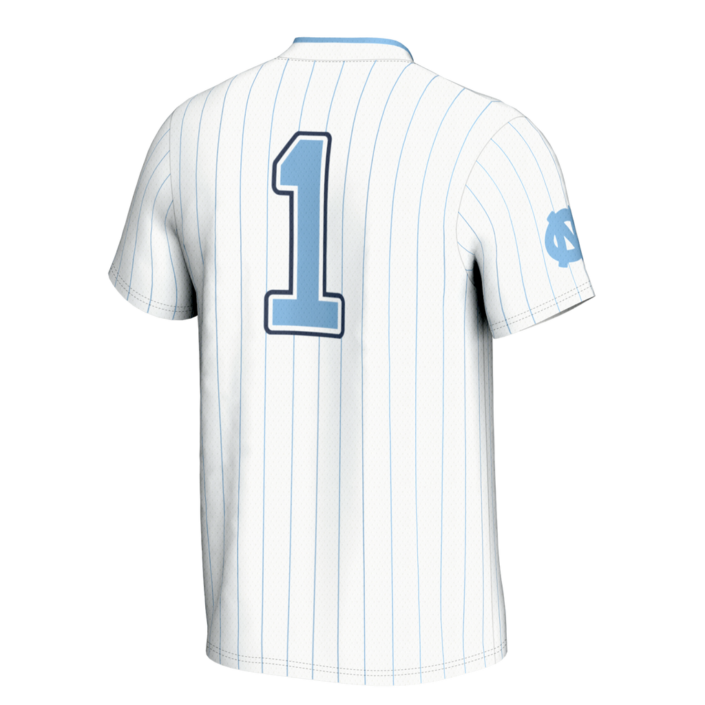 GameDay Greats #1 White North Carolina Tar Heels Lightweight Softball Jersey