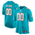 Miami Dolphins Nike Aqua Custom Game Jersey