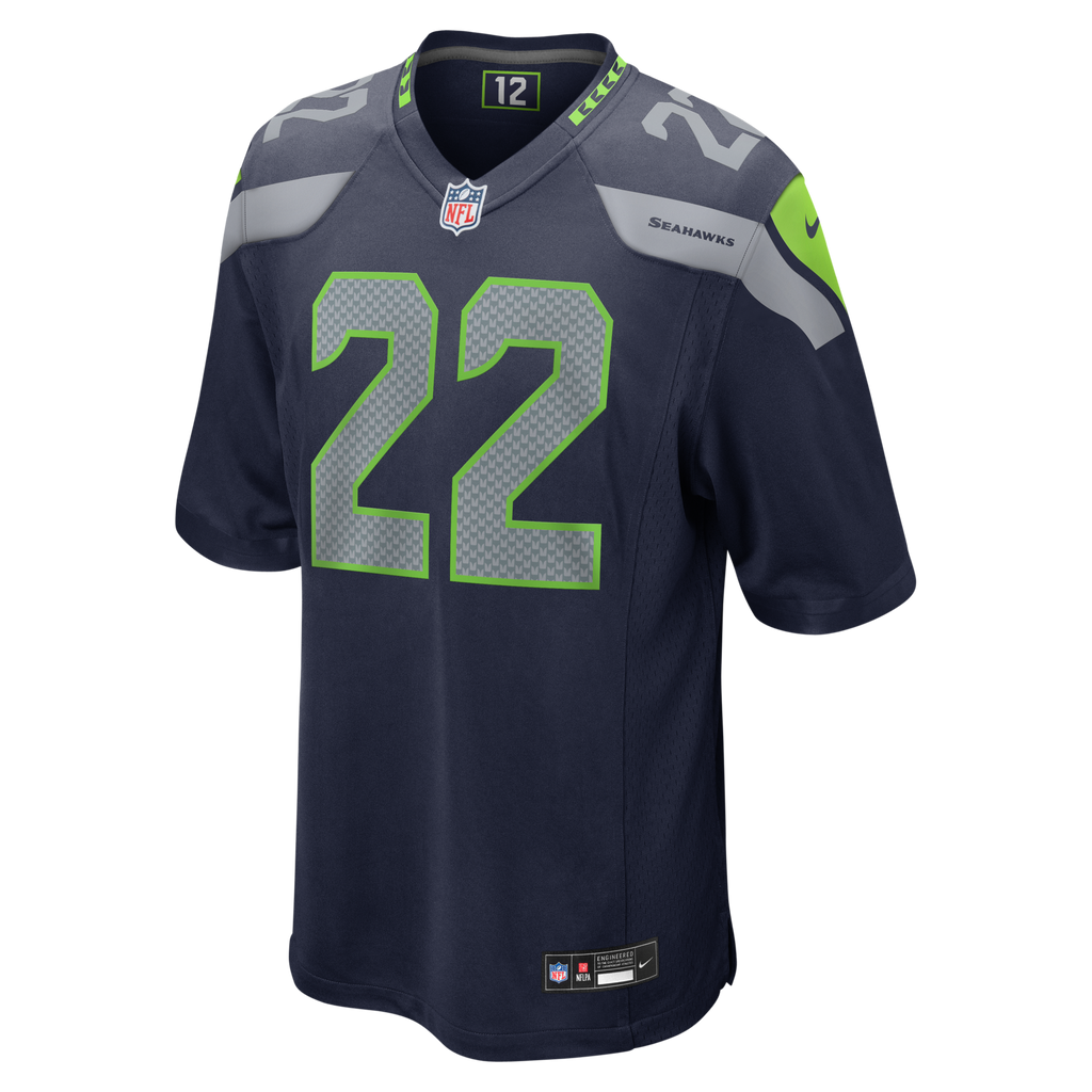 Seattle Seahawks Rashid Shaheed Nike College Navy Team Game Jersey