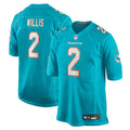 Miami Dolphins Malik Willis Nike Aqua Game Jersey