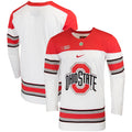 Nike White Ohio State Buckeyes Replica College Hockey Jersey