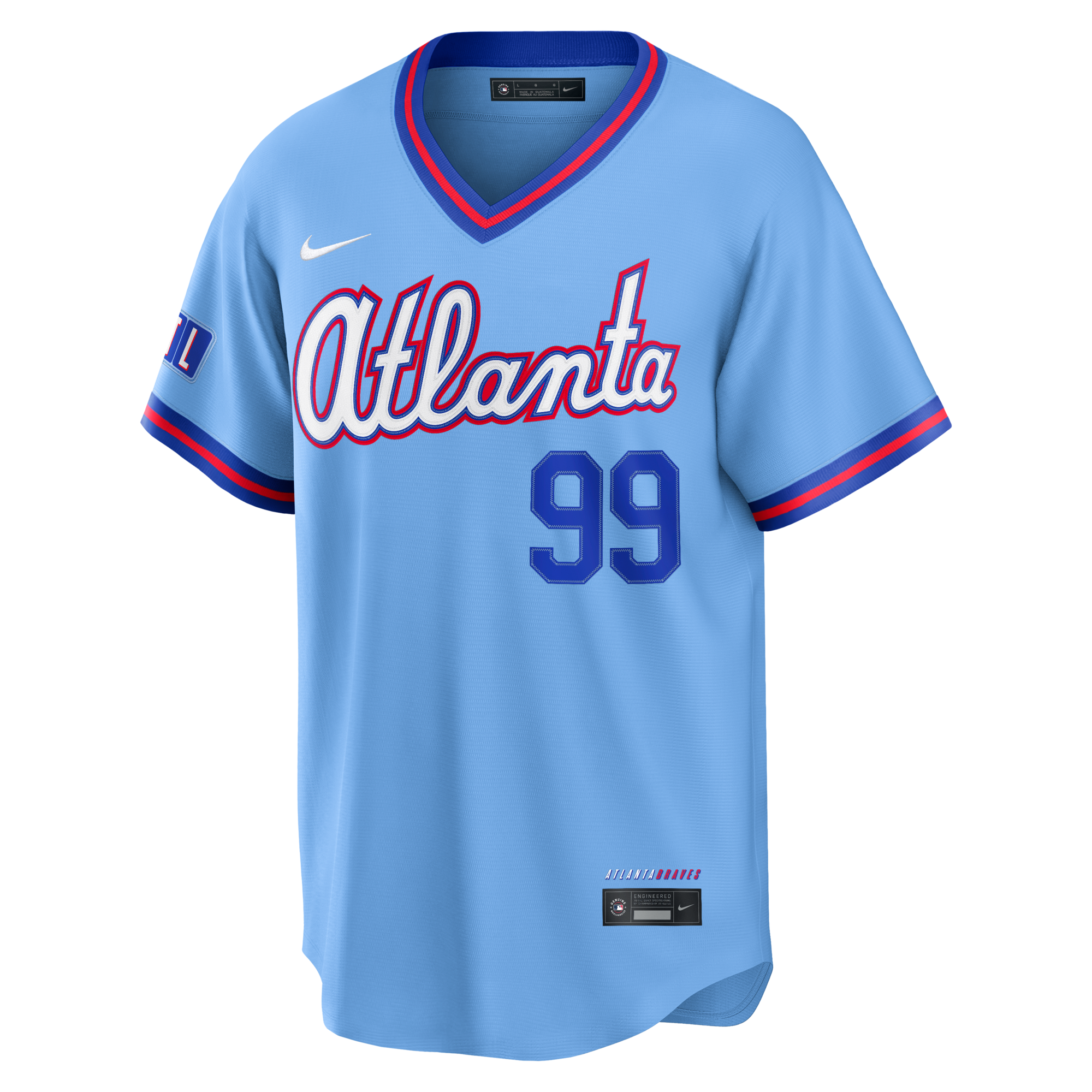 Atlanta Braves Spencer Strider Nike Powder Blue 2026 City Connect Stadium Jersey