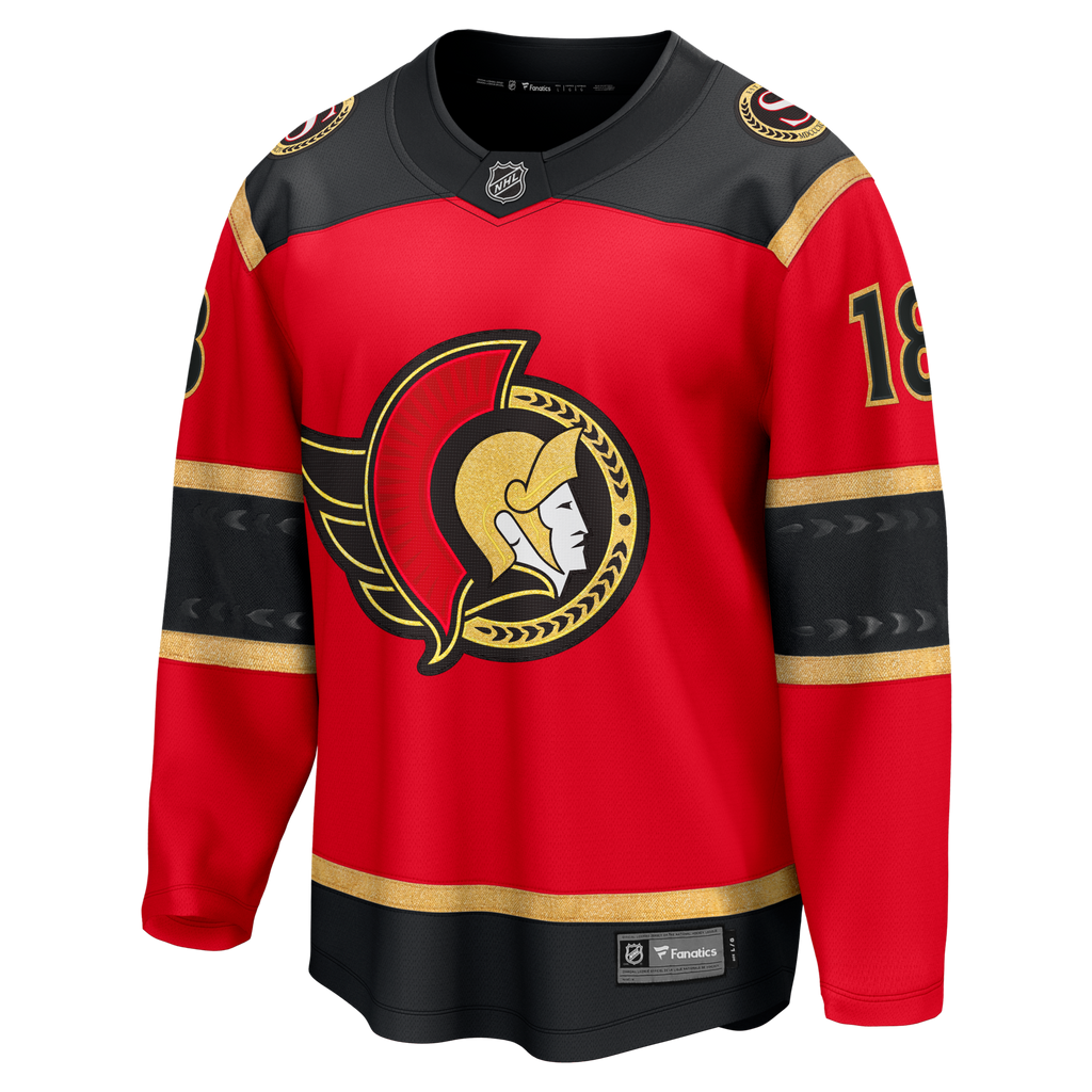 Ottawa Senators Tim Stutzle Fanatics Red Alternate Breakaway Jersey