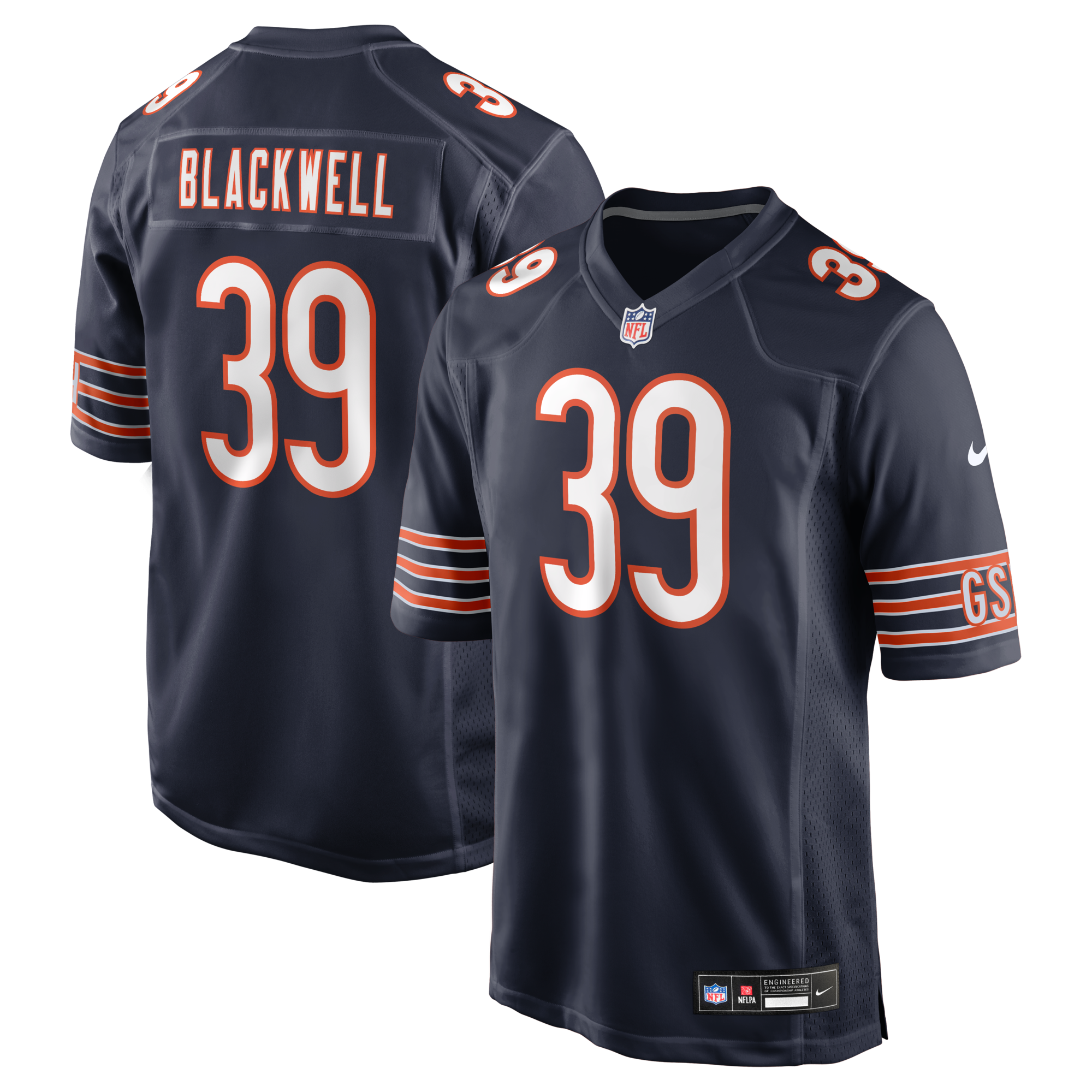 Chicago Bears Josh Blackwell Nike Navy Game Player Jersey