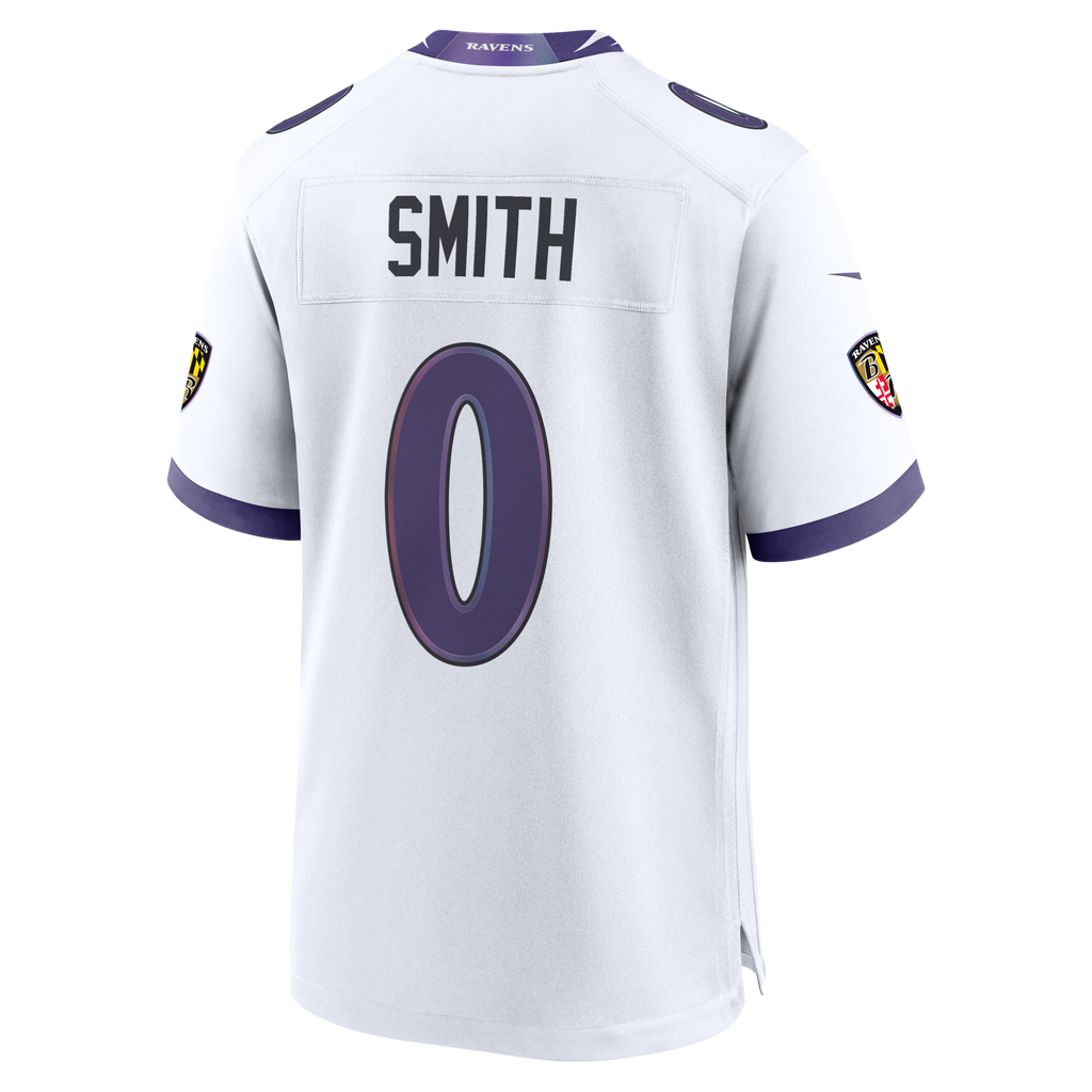 Baltimore Ravens Roquan Smith Nike White Game Jersey