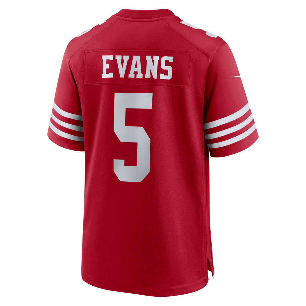 San Francisco 49ers Mike Evans Nike Scarlet Game Jersey