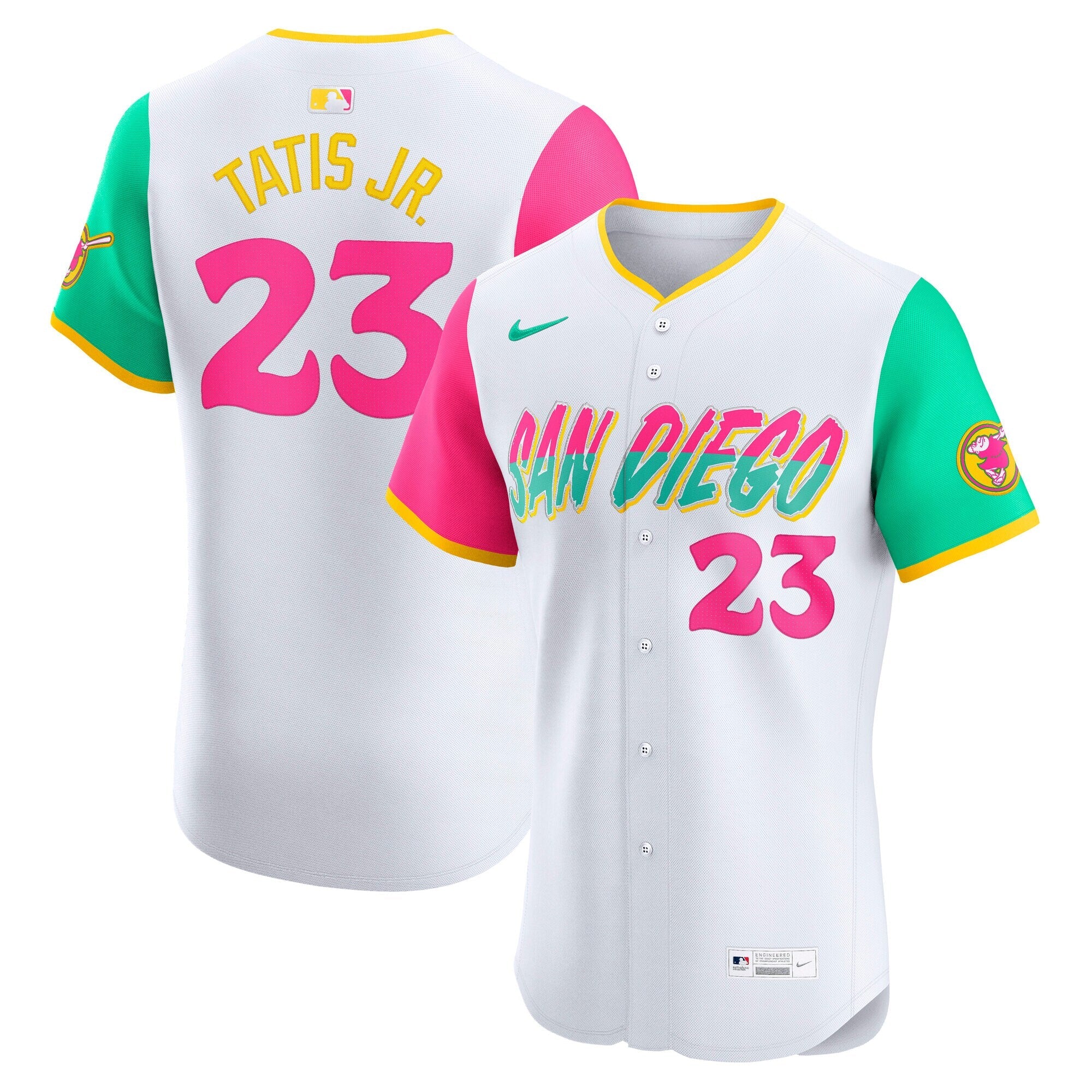 San Diego Padres Fernando Tatis Jr. Nike White City Connect Elite Jersey