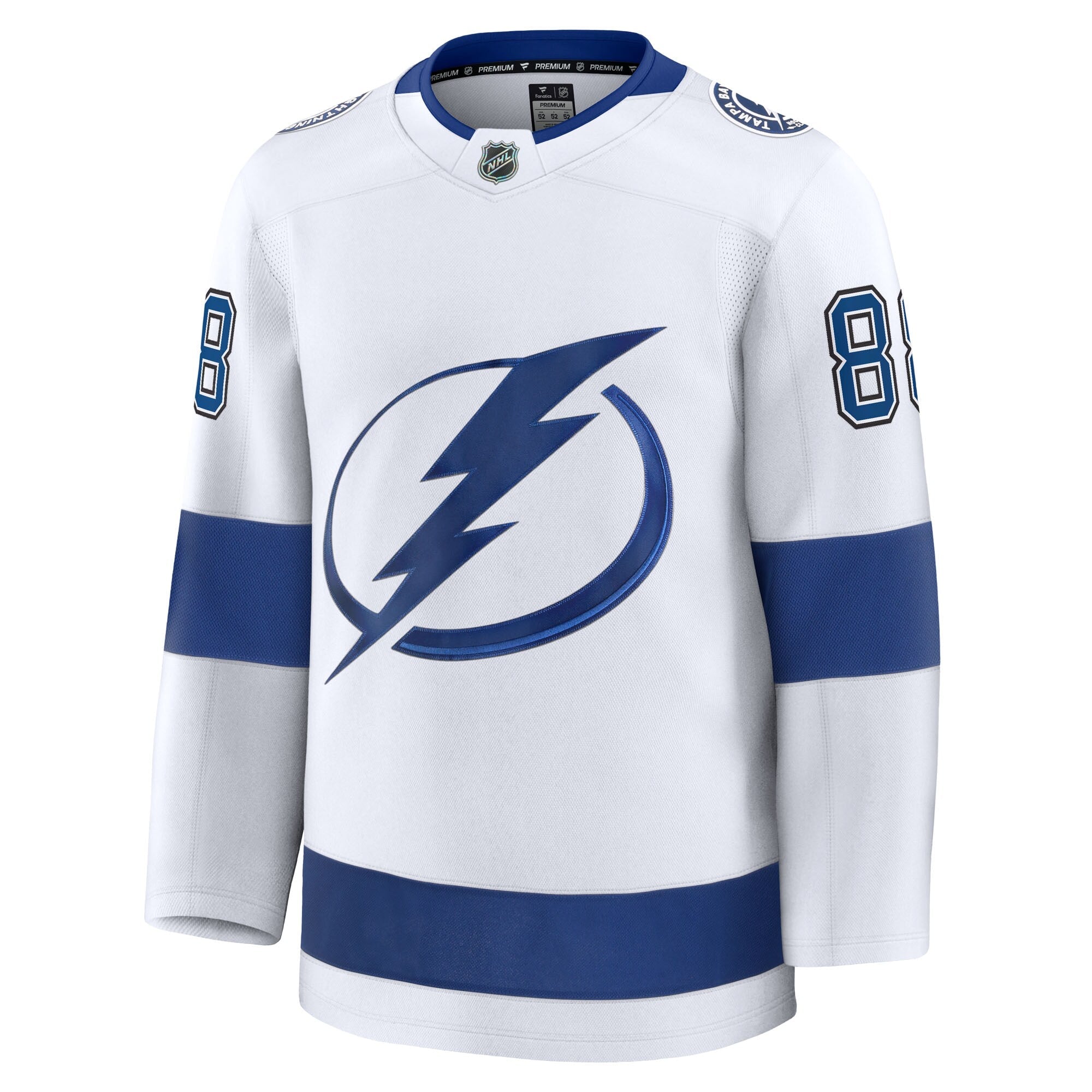 Tampa Bay Lightning Andrei Vasilevskiy Fanatics White Away Premium Jersey