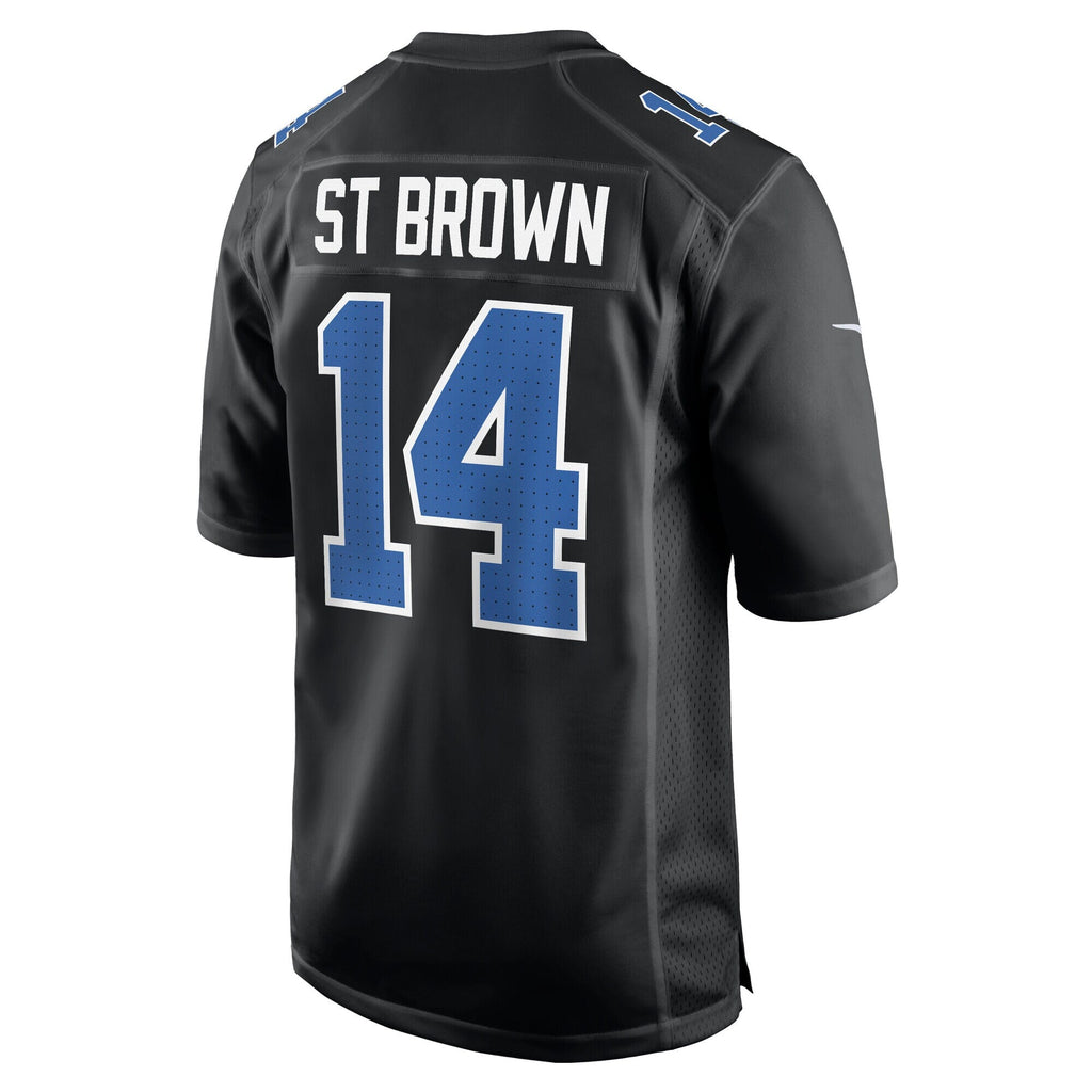 Detroit Lions Amon-Ra St. Brown Nike Carbon Black Carbon Fashion Jersey