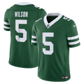 New York Jets Garrett Wilson Nike Legacy Green Team Vapor F.U.S.E. Stitched Limited Jersey