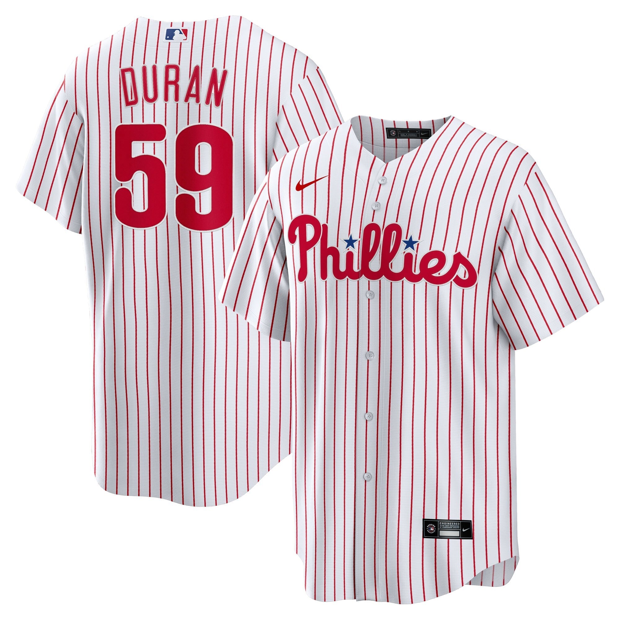 Philadelphia Phillies Jhoan Duran Nike White Home Replica Jersey