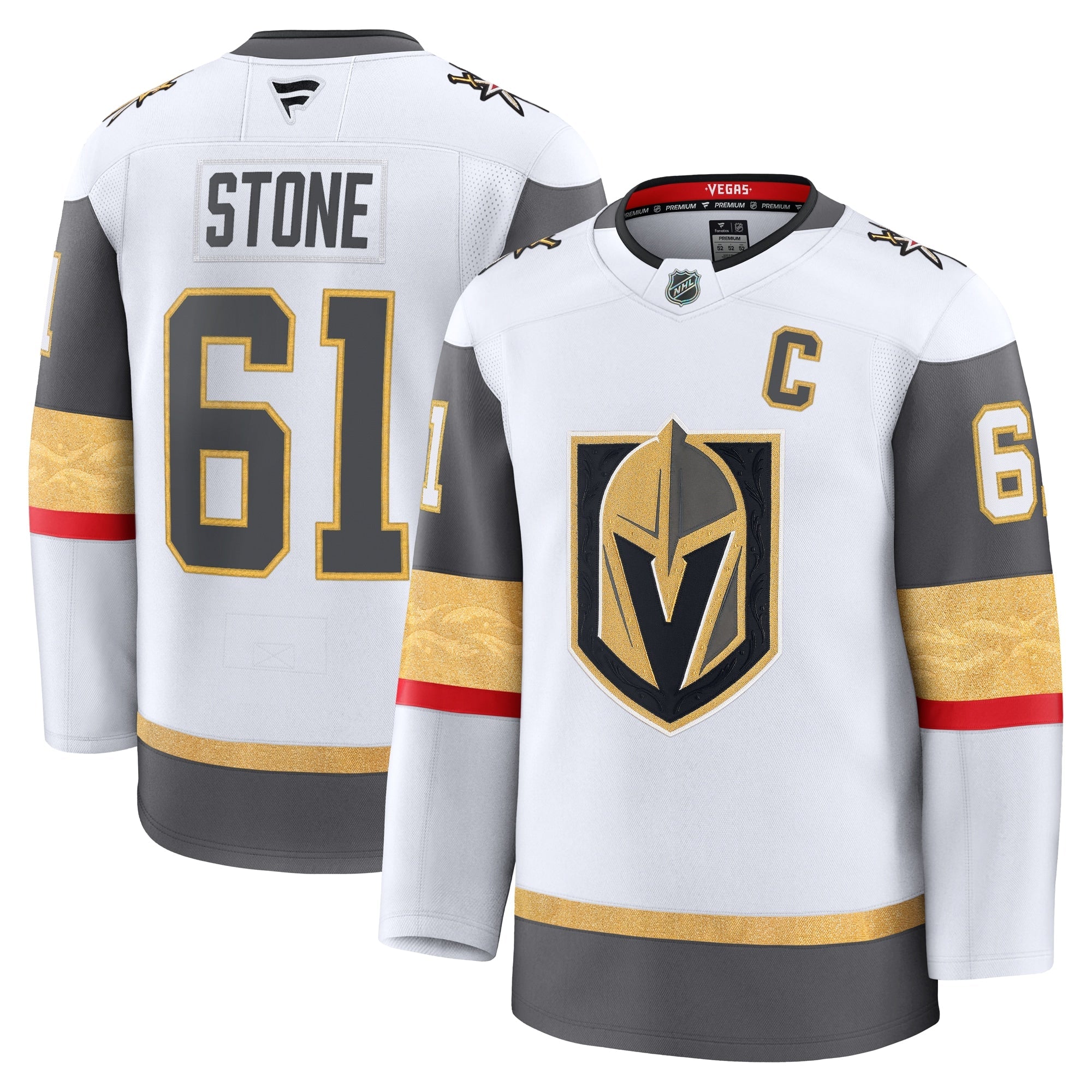Vegas Golden Knights Mark Stone Fanatics White Away Premium Jersey