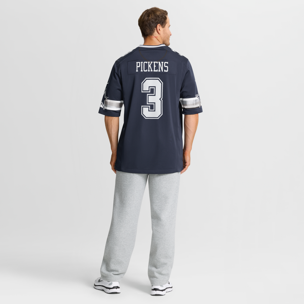 Dallas Cowboys George Pickens Nike Navy Game Jersey