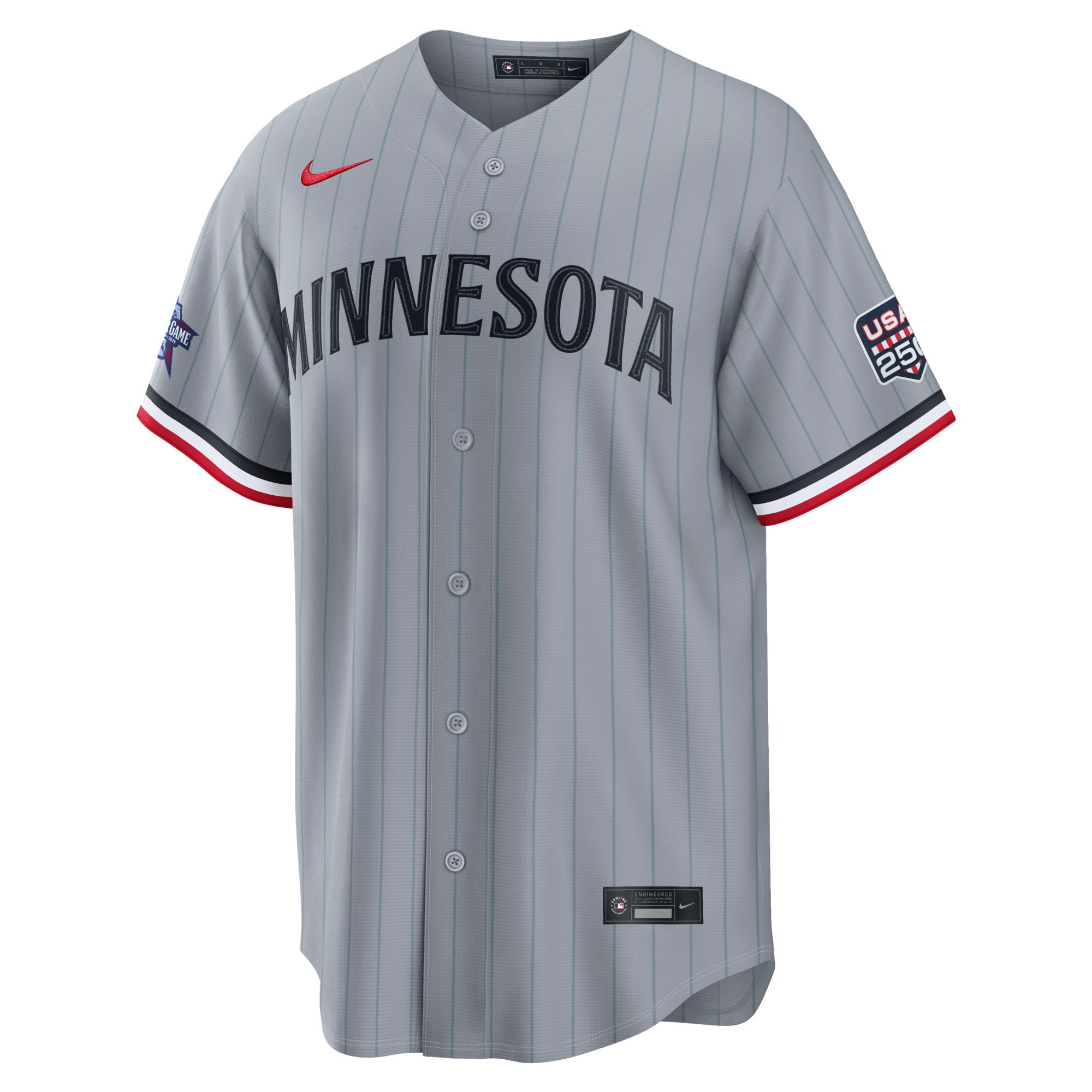 2026 All-Star Game Minnesota Twins Byron Buxton Nike Gray Replica Jersey