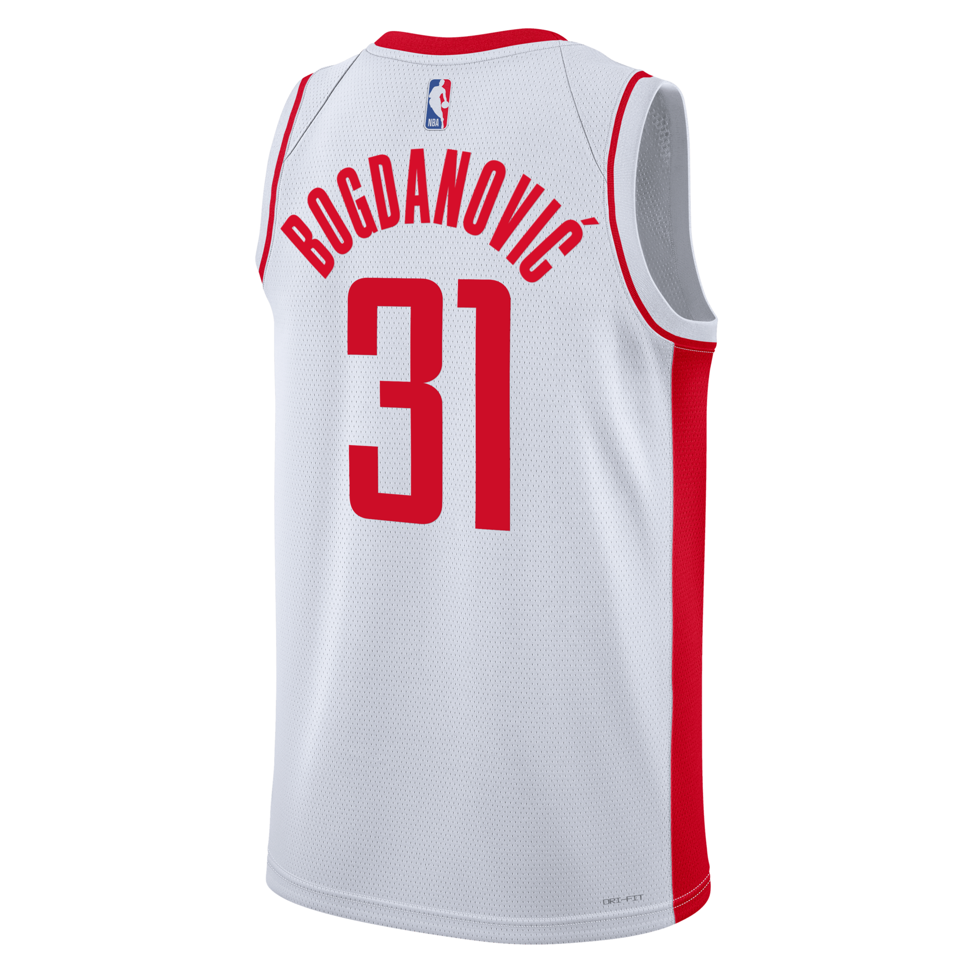 Houston Rockets Nike Association Edition Swingman Jersey - White - Bogdan Bogdanovi?