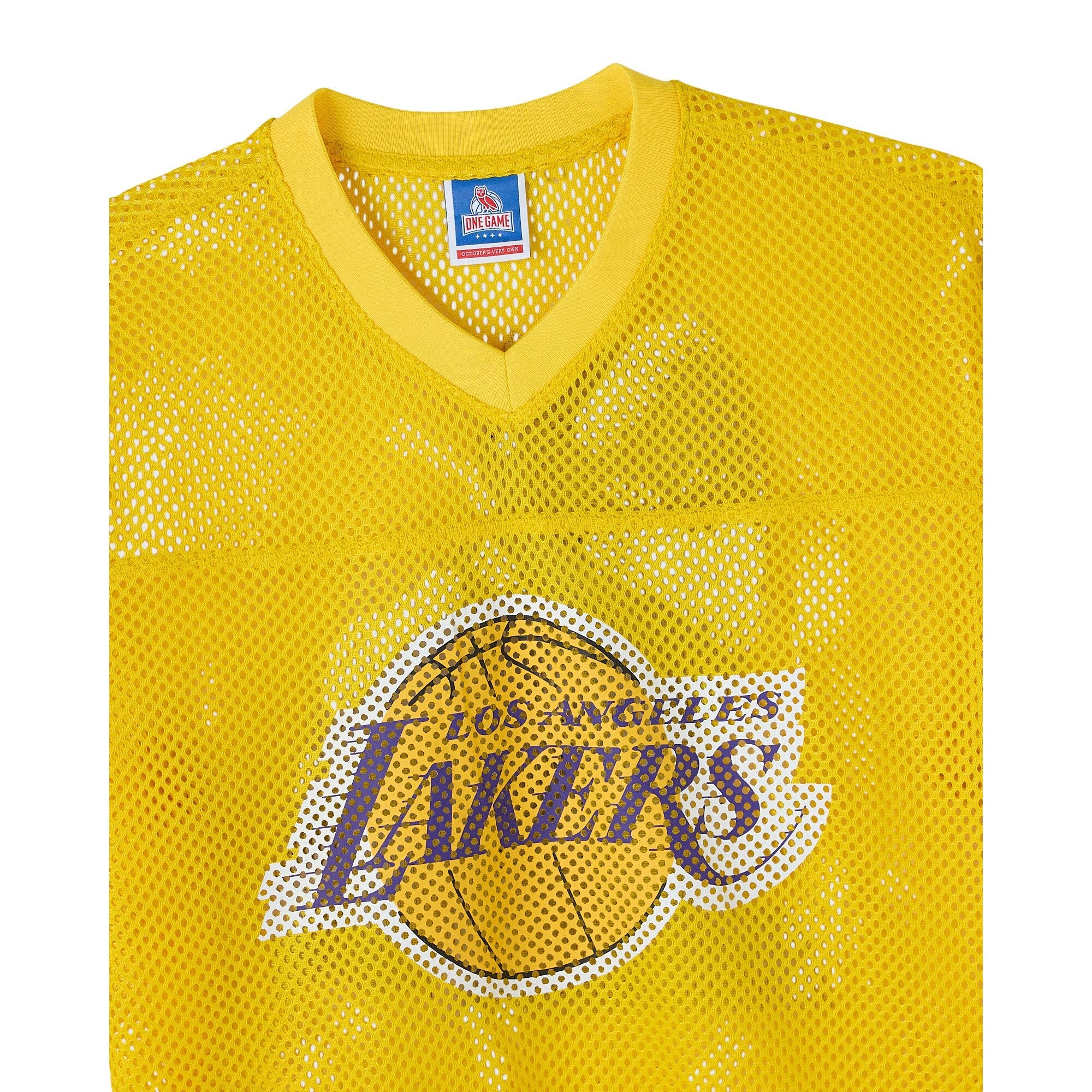 Los Angeles Lakers X OVO Mesh Football Jersey -