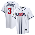USA Baseball Roman Anthony Nike White 2026 World Baseball Classic Home Stadium Jersey
