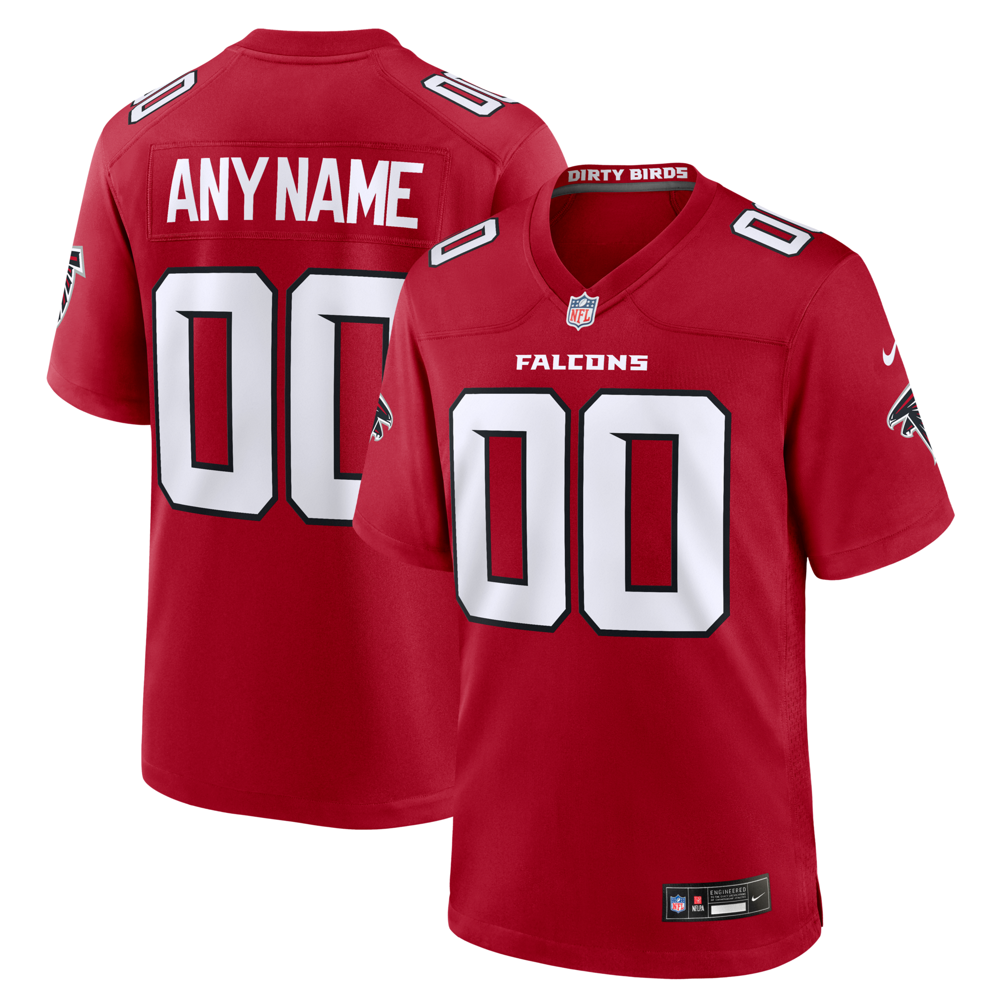 Atlanta Falcons Nike Red Custom Game Jersey