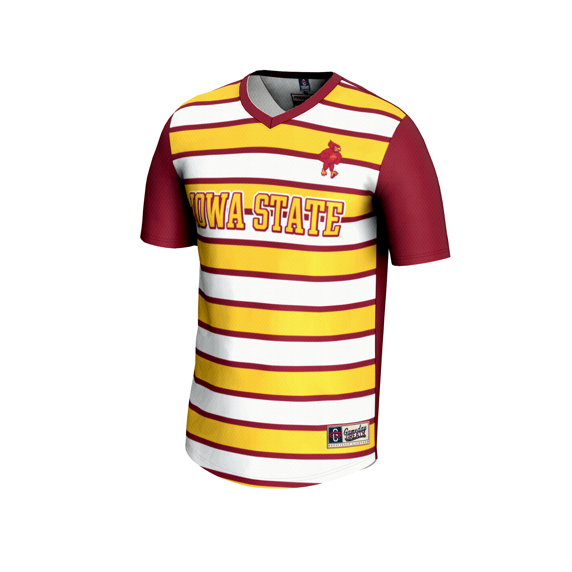 GameDay Greats #25 Cardinal Iowa State Cyclones Lightweight Soccer Fashion Jersey