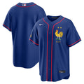France National Team x MLB Nike Blue Stadium Replica Jersey
