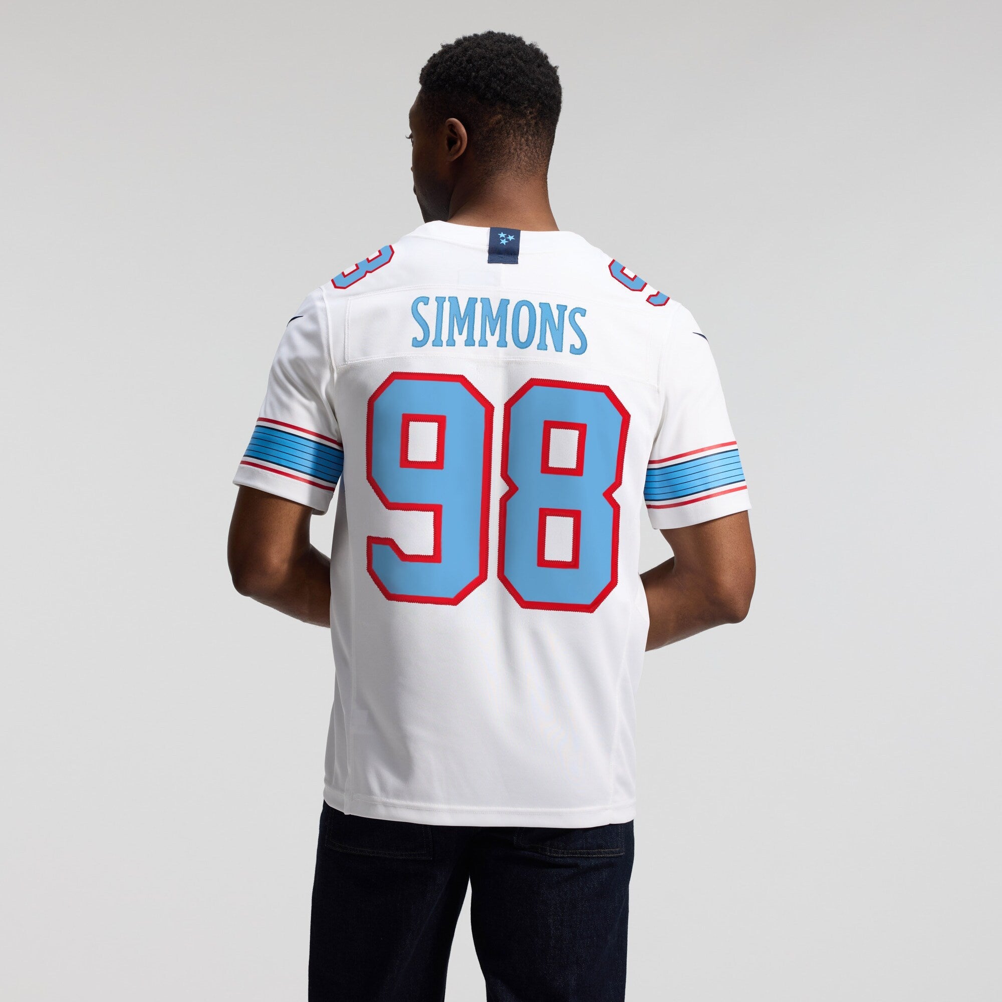 Tennessee Titans Jeffery Simmons Nike White Vapor F.U.S.E. Stitched Limited Jersey