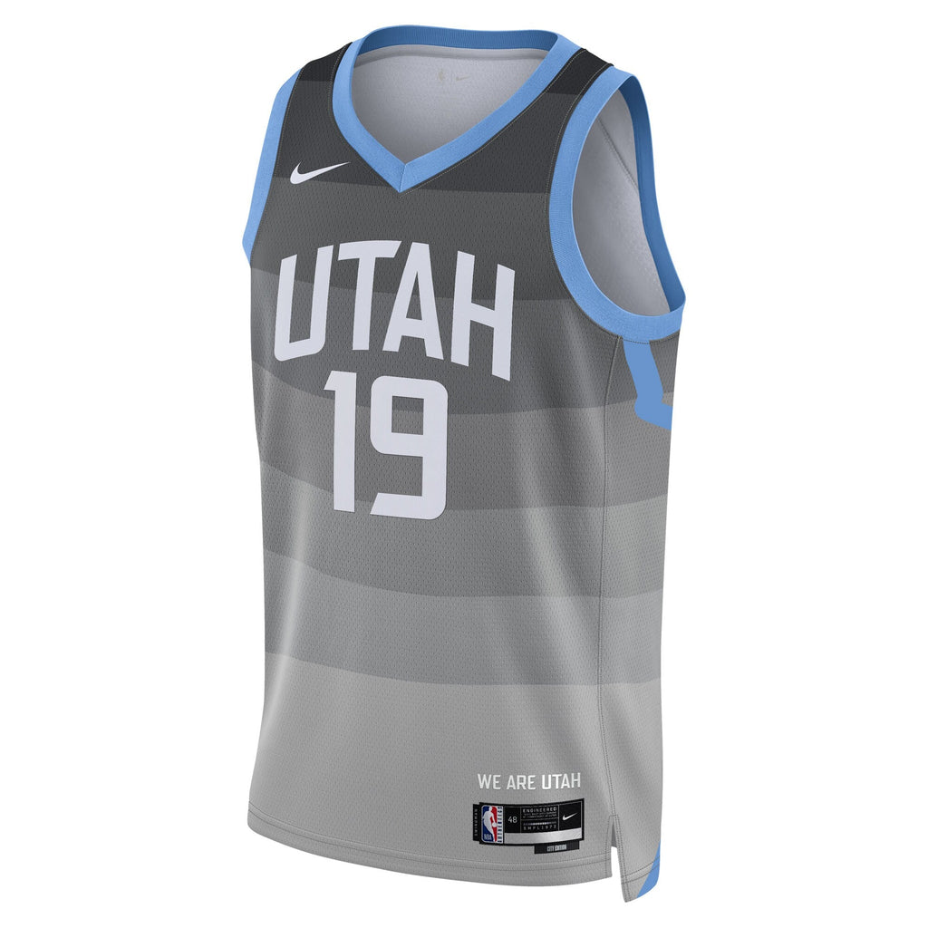Utah Jazz Nike 2025/26 City Edition Swingman Jersey - Gray - Ace Bailey
