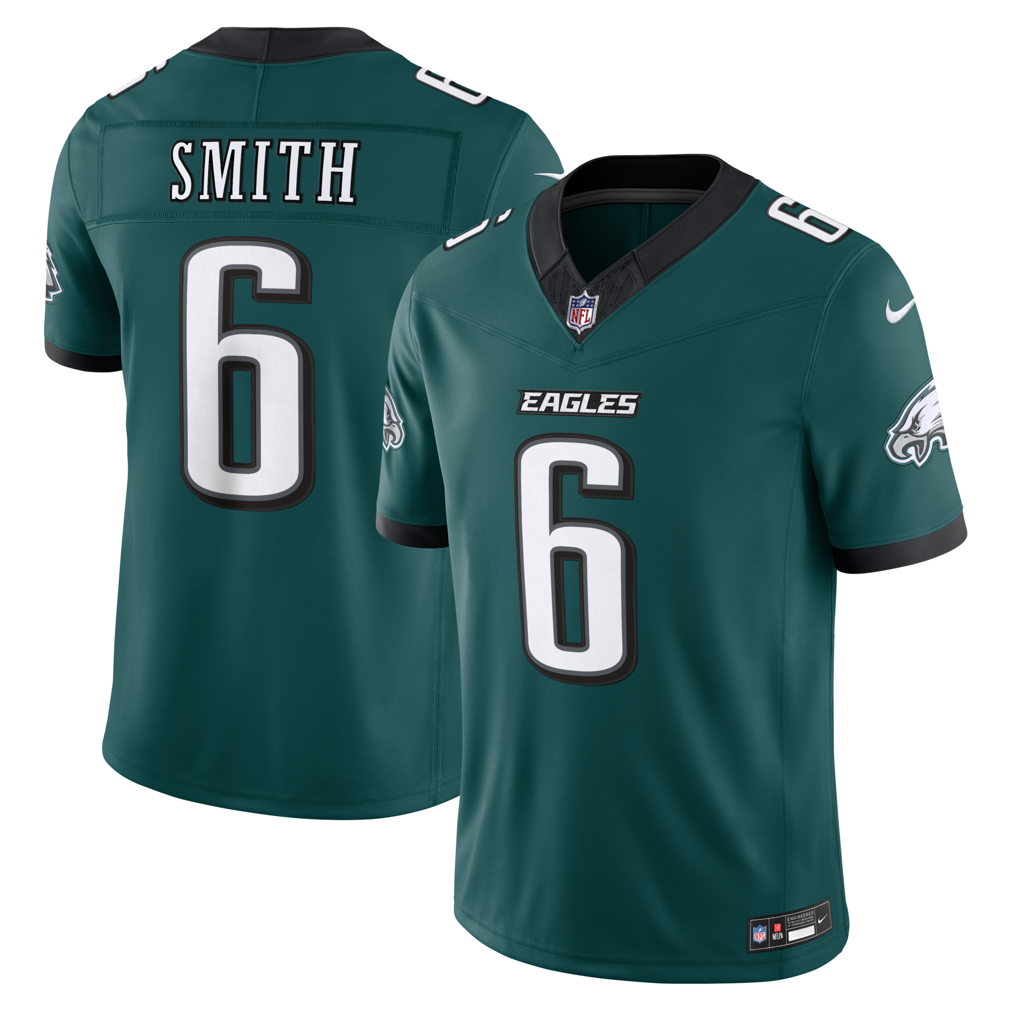 Philadelphia Eagles DeVonta Smith Nike Midnight Green Team Vapor F.U.S.E. Stitched Limited Jersey