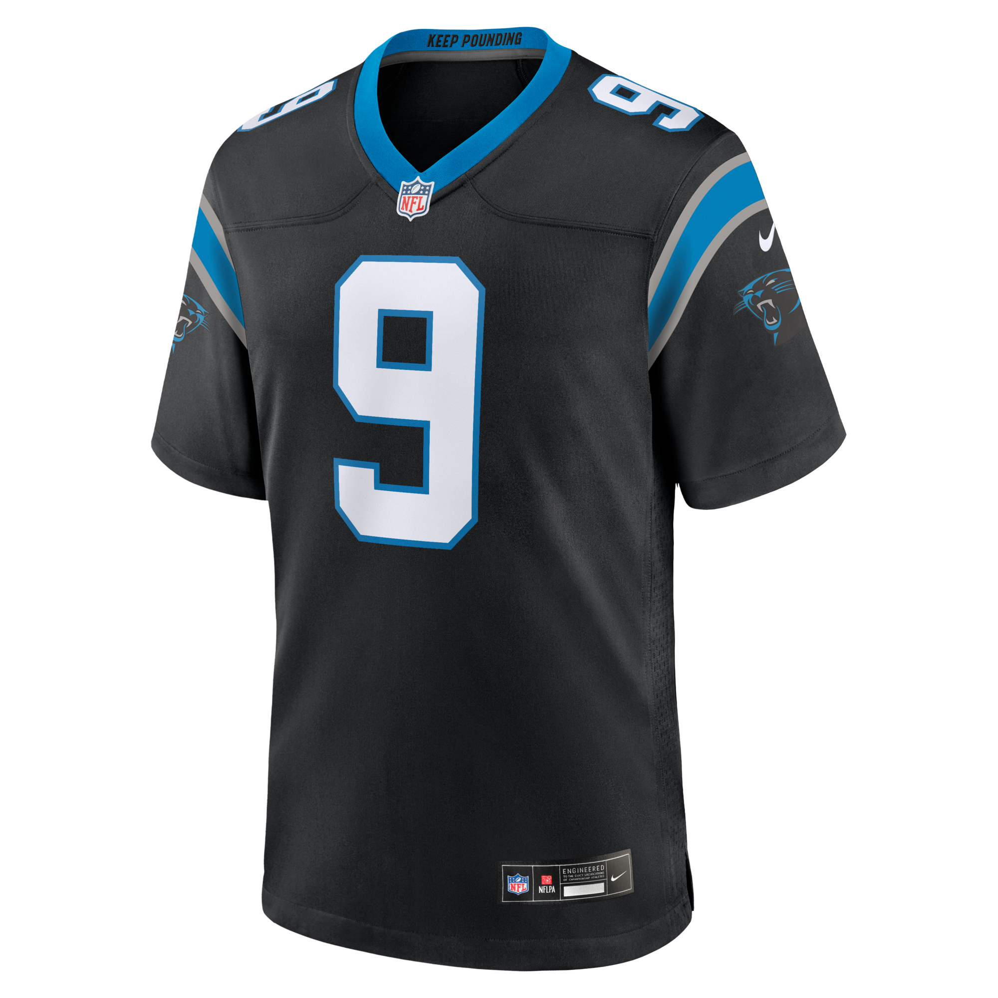 Carolina Panthers Bryce Young Nike Black Team Game Jersey