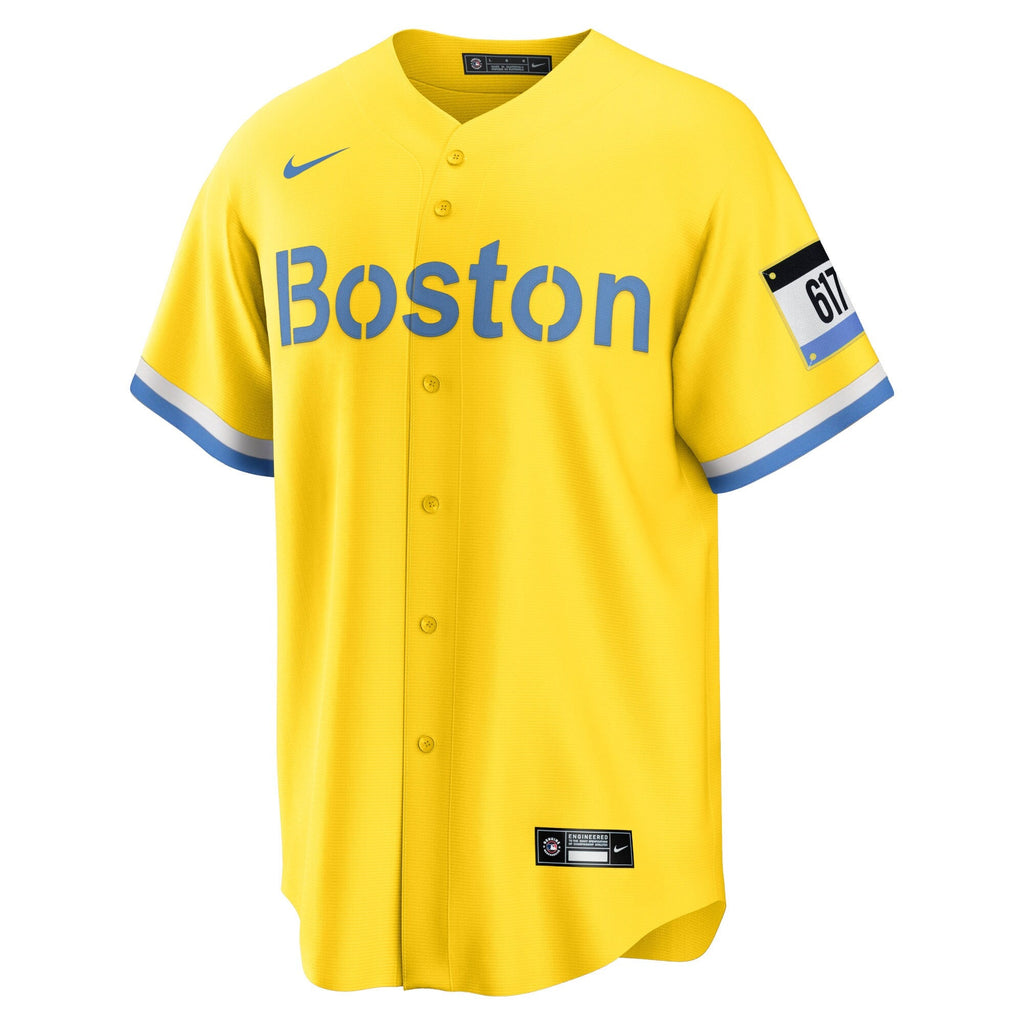 Boston Red Sox David Ortiz Nike Gold Retired Player City Connect Replica Jersey