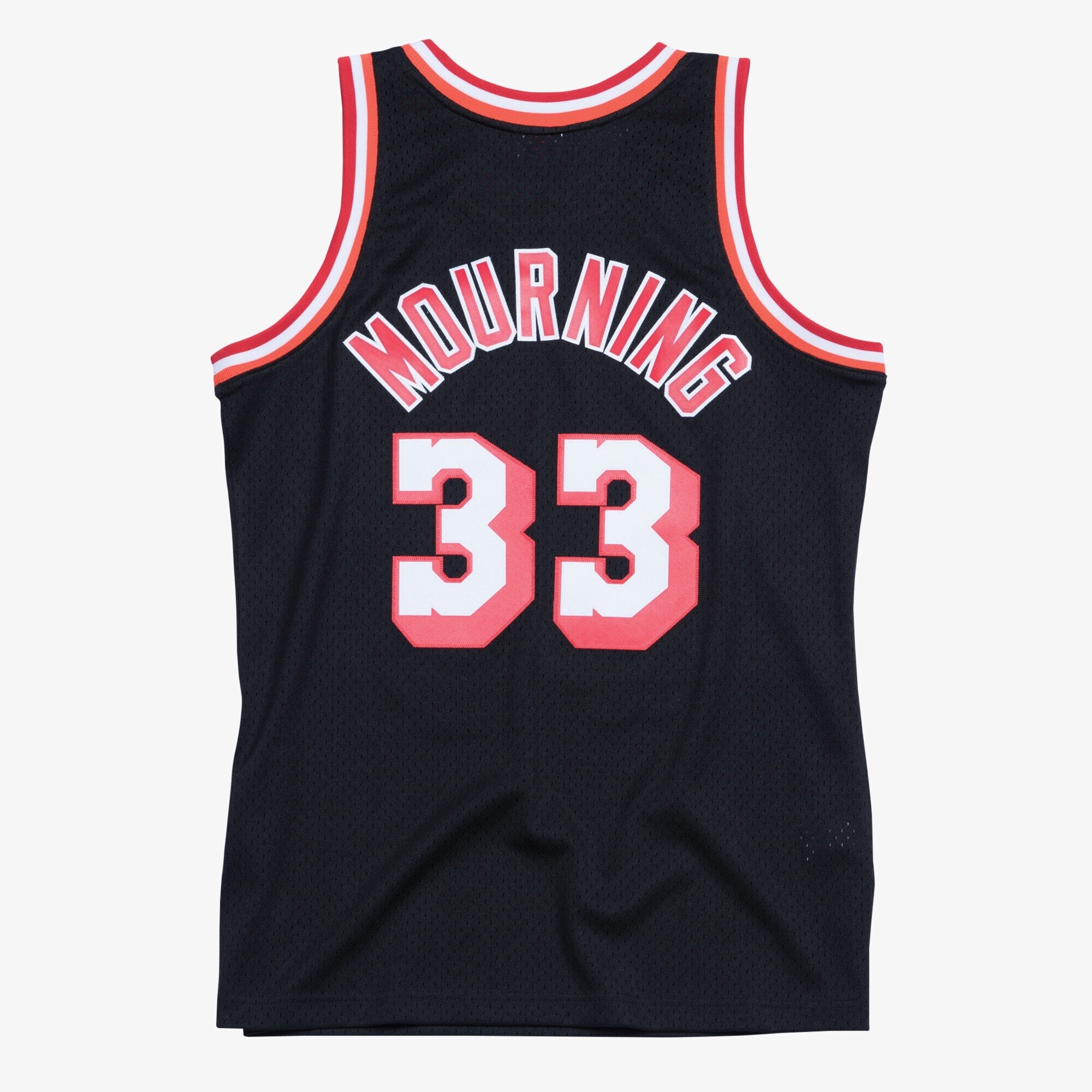Mitchell & Ness Alonzo Mourning Black Miami Heat Hardwood Classics Swingman Jersey